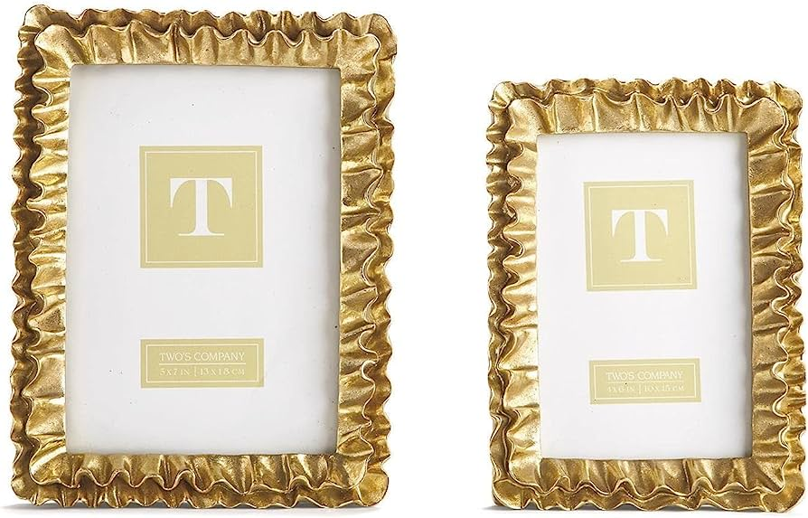 Gold Ruffles Frame – Accents Home & Gifts