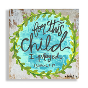 For This Child Canvas