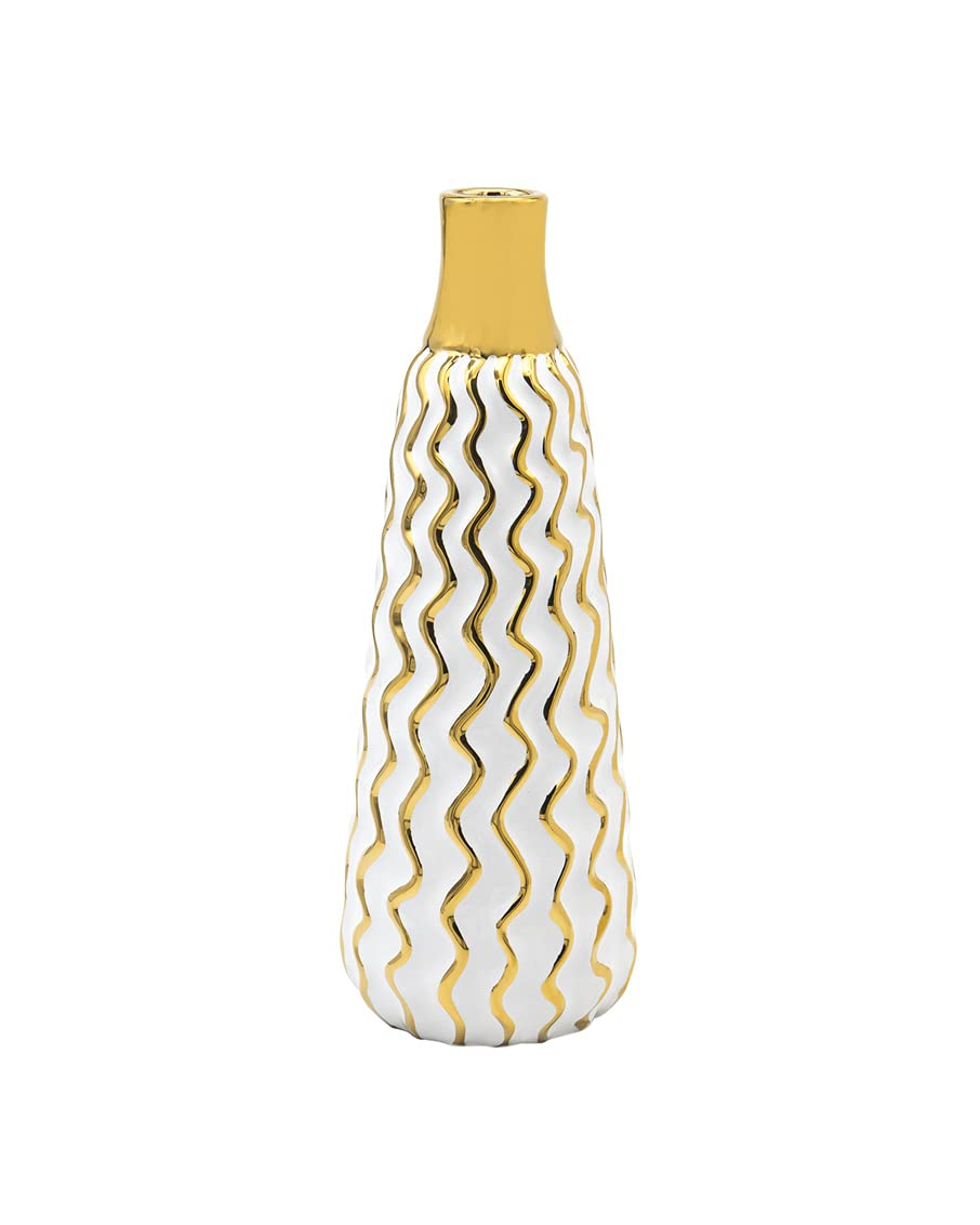 Aurora Gold Squiggle Vase