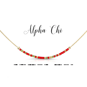 Greek Dot & Dash Necklace