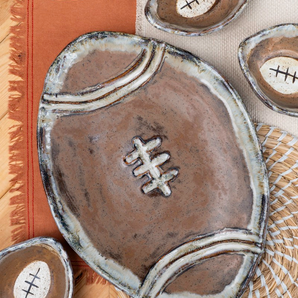 Etta B Large Football Platter