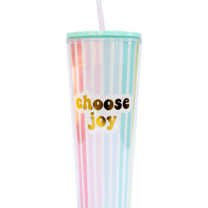 Choose Joy Straw Tumbler