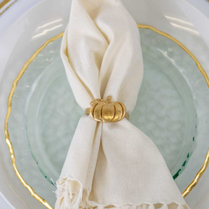 Matte Gold Pumpkin Napkin Ring