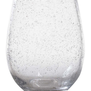 Bubble Glass Stemless Wine Glass Clear