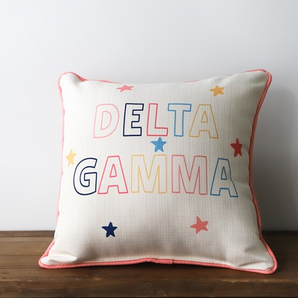 Greek Star Outline Pillow