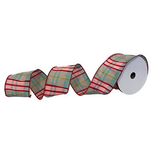 2.5" Confectionery Plaid Ribbon