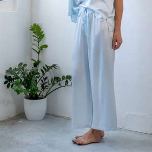 PJ Harlow Women's Frankie/Jolie Capri Pajama Set - Long Sleeve V-Neck Top & Palazzo Pants
