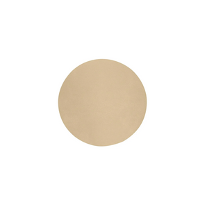 Studio Leather Round Placemat Champagne