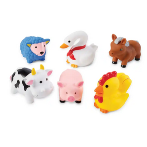 Farm Animal Rubber Bath Toy Set