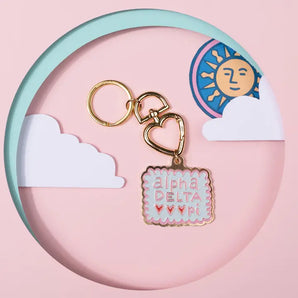 Greek Travel Enamel Keychain
