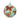 Red Butterfly Mint Green Round Ornament