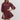 Solid Wine Mini Dress