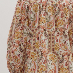 Paisley Print Long Sleeve Top