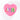 Colorful Greek Heart Button