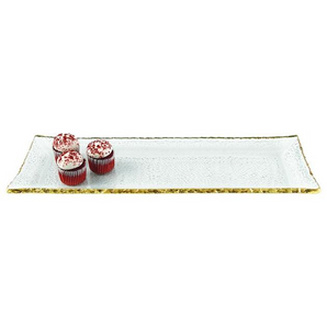 Gold Edge Rectangular Platter