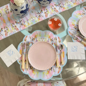 Scalloped Round Paper Placemat