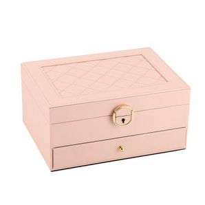 Quilted Lock Jewelry Box