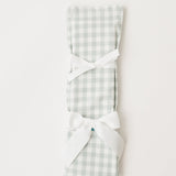 Gingham Sage Cake Knife - Birthday cake knife