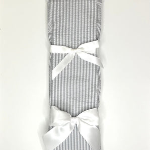 Gray Seersucker Cake Knife - Birthday cake knife