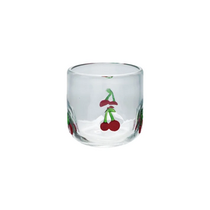 Cherries Drinking Glass