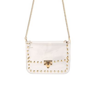 Gold Stud Clear Bag