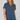 Dusty Blue Drop Shoulder Collared Woven Top