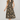 Black Drop Shoulder Smocked Waist Midi Dress