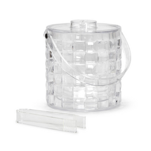 Cubed Ice Bucket with Tongs