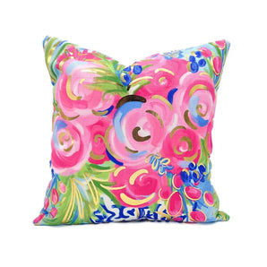 Jewel Gold Chinoiserie Blooms Pillow