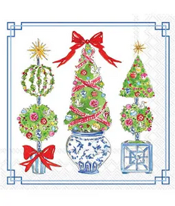 Bright Topiary Cocktail Napkin