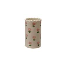 PInk Daisy Scallop Vase