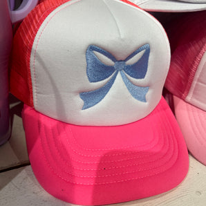 Embroidered Bow Cap