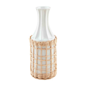 Rattan Wrapped Vase