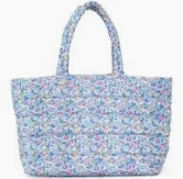 Bridgehampton Floral Luxe Puffer Tote Bag