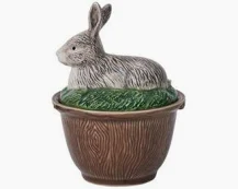 Juliska Forest Walk Lidded Rabbit Bowl