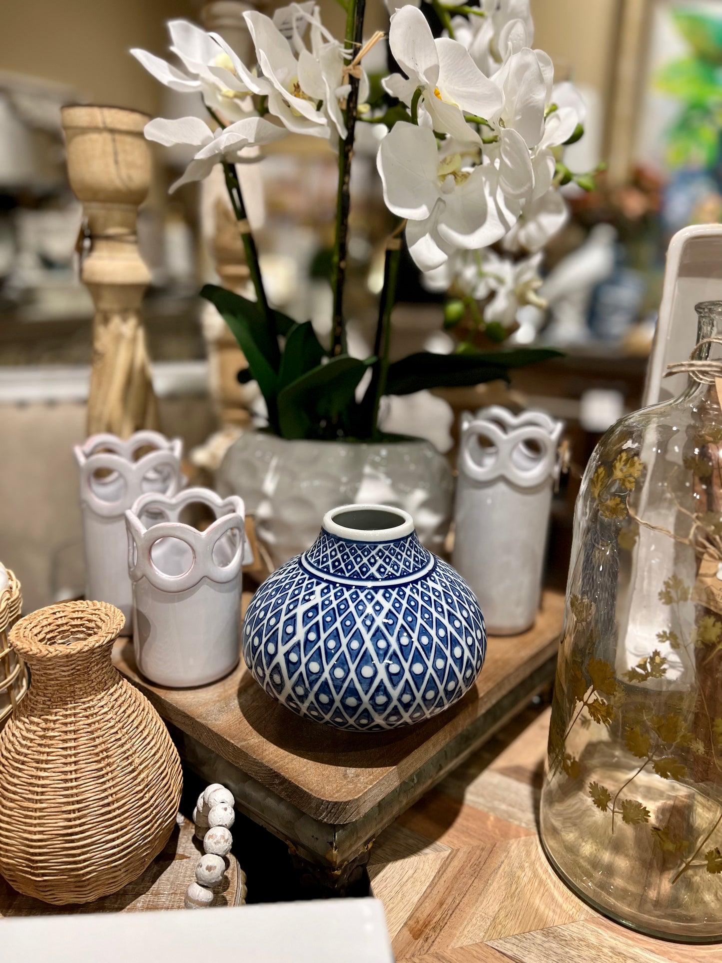 Blue and White Vases-4