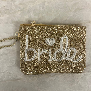 Beaded Bride Coin Pouch