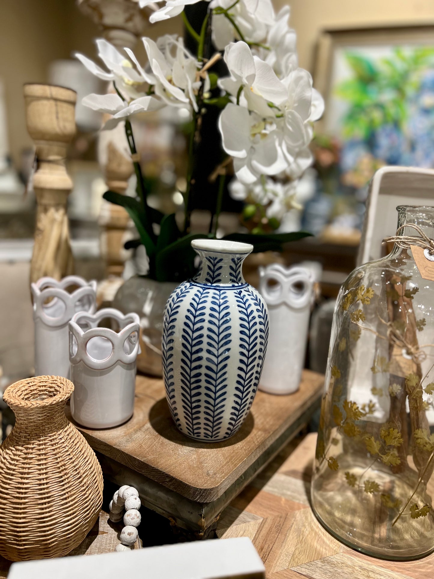 Blue and White Vases-5