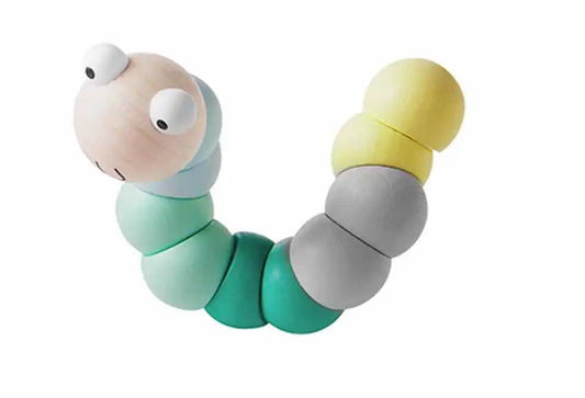 Wooden Wiggly Worm