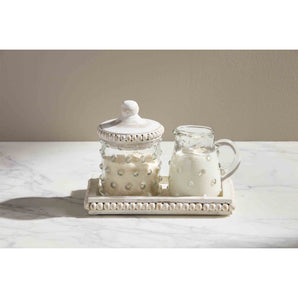 Hobnail Cream and Sugar Set