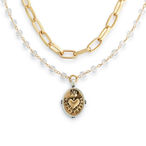 Sacred Gold Heart Necklace