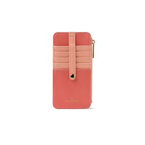 Kedzie Coral Zippered Wallet