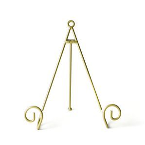 Happy Everything Large Gold Swirl Plate Stand