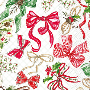 Christmas Bows guest Towel