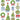 Bright Topiary Trees Guest Napkins