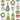 Bright Topiary Trees Guest Towel