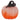 Ombre Pink and Orange Small Glass Pumpkin
