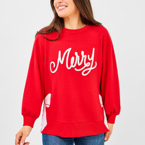 Merry Bow Seatshirt
