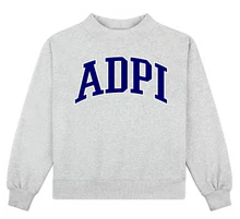 Greek Campus Mock Neck Crew