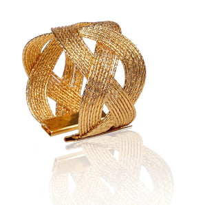 Gold Woven Napkin Ring